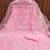 baby pink organza embroidered dress material