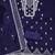 navy blue cotton embroidered dress material