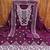 purple cotton embroidered dress material