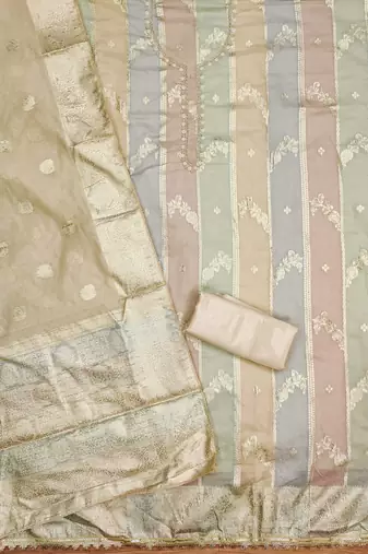 multicolor jacquard woven dress material