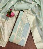 multicolor jacquard woven dress material