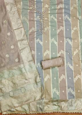 multicolor jacquard woven dress material 2