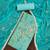 sea green cotton hand embroidery dress material
