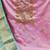 pink banarasi hand embroidery dress material