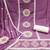 purple silk blend embroidered dress material