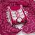 magenta chanderi silk embroidered dress material