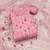 pink chanderi silk embroidered dress material
