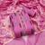 pink chanderi silk woven dress material