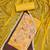 yellow cotton hand embroidery dress material