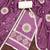 purple silk blend embroidered dress material
