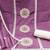 purple silk blend embroidered dress material
