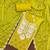 lime chanderi silk embroidered dress material