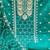teal chanderi silk embroidered dress material