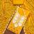 orange chanderi silk embroidered dress material