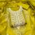 lime cotton embroidered dress material