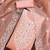 peach cotton embroidered dress material