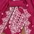 pink cotton embroidered dress material