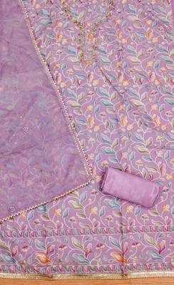 multicolor organza sequins dress material 2