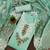 sea green cotton embroidered dress material