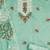 sea green cotton embroidered dress material