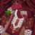 maroon cotton embroidered dress material