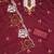 maroon cotton embroidered dress material