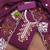 purple cotton embroidered dress material