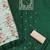 green cotton embroidered dress material