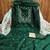 green cotton embroidered dress material