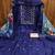 navy blue cotton embroidered dress material