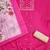 pink cotton embroidered dress material