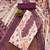 purple organza digital print dress material