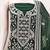 green georgette embroidered dress material