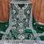 green georgette embroidered dress material