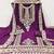 purple georgette embroidered dress material