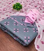 grey cotton printed dress material