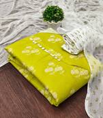 lemon cotton printed dress material