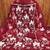 maroon organza embroidered dress material