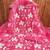 pink organza embroidered dress material