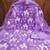 purple organza embroidered dress material