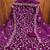 violet organza sequins dress material