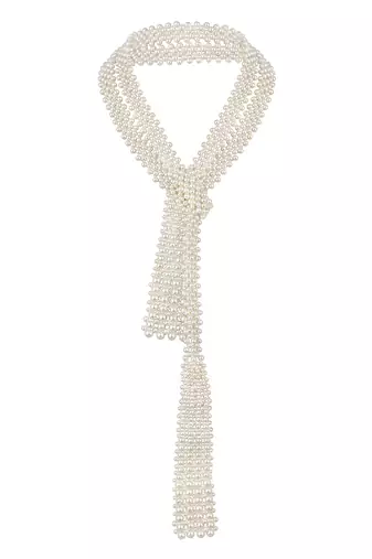 Gold plated kundan pearl necklace
