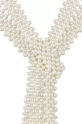 Gold plated kundan pearl necklace