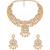 Gold plated kundan necklace set