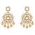 Gold plated kundan necklace set