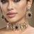 Gold plated kundan multicolor choker necklace set