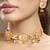 Gold plated kundan choker necklace set