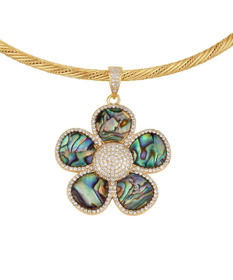 Gold plated kundan blue stones necklace