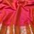 rani pink silk blend paithani saree with woven banarasi