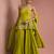 lime green crepe sharara set